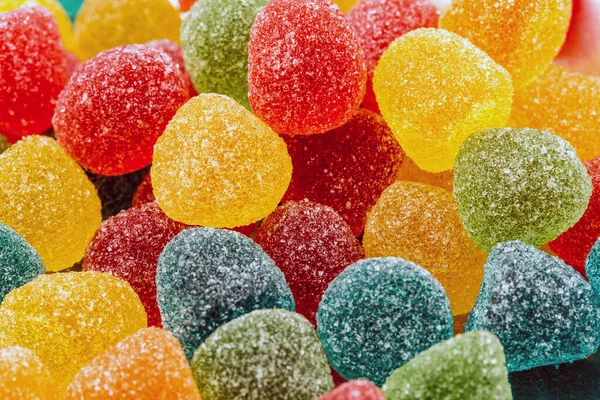 Caramelos Jalea Colores Aislados Sobre Fondo Blanco — Foto de Stock