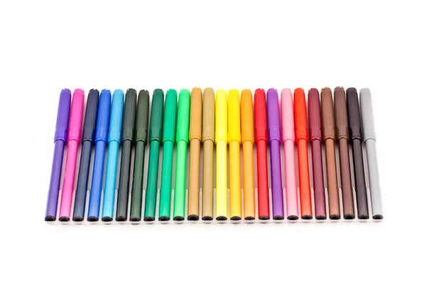 Τεμάχια Χρώμα Τσόχινο Στυλό — Φωτογραφία Αρχείου