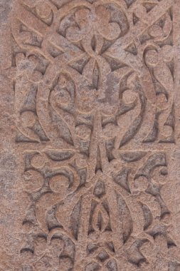 Seljuk Mezarlığı. Ahlat 'ın mezar taşları boyutları ve tasarımlarıyla ünlüdür. Mezarlık Selcuklu döneminden kalma ve Unesco Dünya Mirasları listesine kaydedilmiştir. Ahlat, Bitlis ili, Türkiye.