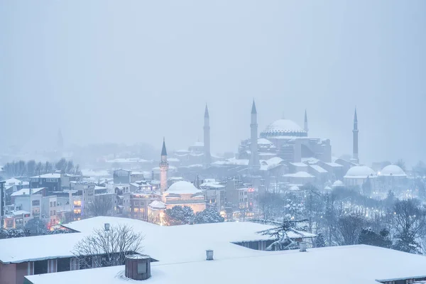 Winter Cityscape Istanbul Turkey — Stock Fotó
