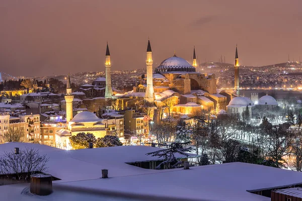 Hagia Sophia Background Mosque Moon Dome Church — стоковое фото