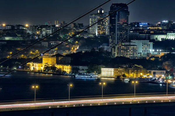 Nattutsikt Över Staden Istanbul — Stockfoto