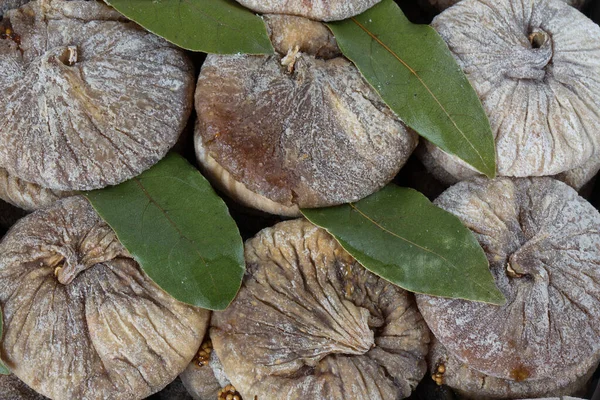 Dried Figs Leaves Close View - Stock-foto