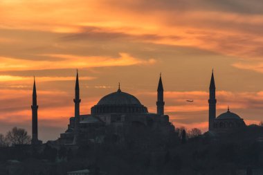 hagia sophia mosque at istanbul, turkey