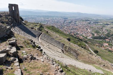 Eski Yunan şehri Pergamon 'un kalıntıları