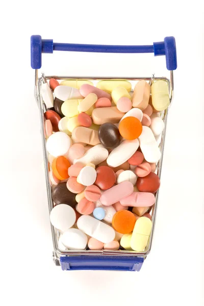 Medical Pills Shopping Cart — Foto de Stock