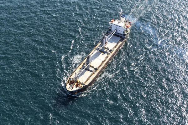Aerial View Ship Water — Stockfoto