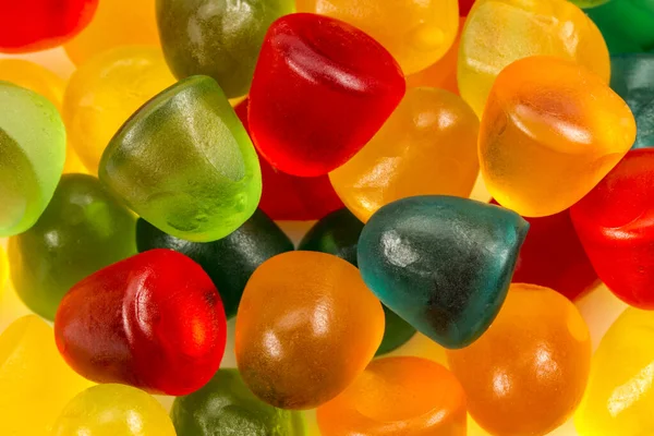 Colorful Jelly Candies Background Close View — Stock Photo, Image