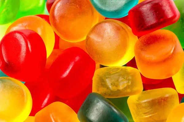 Colorful Jelly Candies Background Close View — Stock Photo, Image