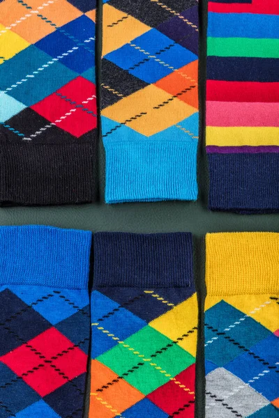 Luxury men socks. Colorful Men\'s Socks on white background