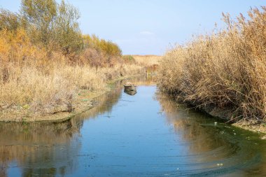 İklim değişikliği ve kuraklık kavramı. Afyon 'un Cay ve Bolvadin ilçeleri arasında yer alan Eber Gölü' ndeki balıkçı tekneleri Türkiye 'nin 12. büyük gölüdür..