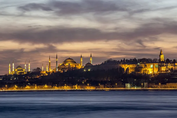 Панорама Бофору Стамбула Тому Числі Історична Блакитна Мечеть Музей Святої — стокове фото