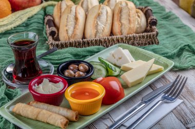 Türk mutfağı kahvaltı tabağı