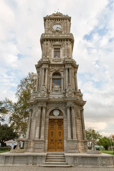 Dolmabahce Clock Tower is a clock tower located outside the Dolmabahce Palace in Istanbul.