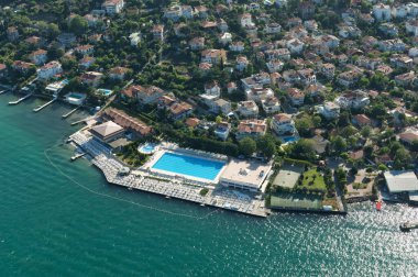 İstanbul Adaları İstanbul, Türkiye 'den Helikopter Görünümü