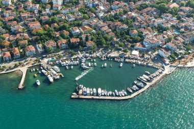 İstanbul Adaları İstanbul, Türkiye 'den Helikopter Görünümü