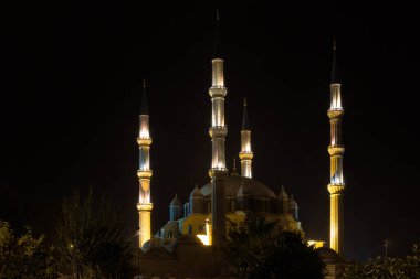 Edirne Selimiye Mosque of Turkey. The UNESCO World Heritage Site Of The Selimiye Mosque. The Mosque was Built By Mimar Koca Sinan In 1575