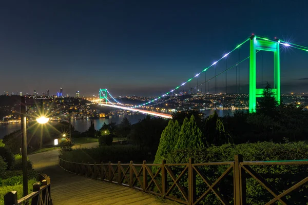 Evening View City Istanbul Turkey — Foto de Stock