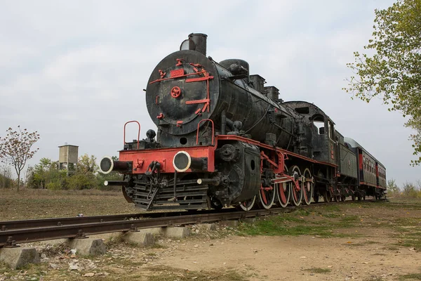 View Vintage Locomotive Railway — стоковое фото