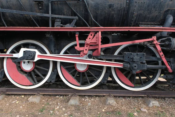 View Vintage Locomotive Railway — Zdjęcie stockowe
