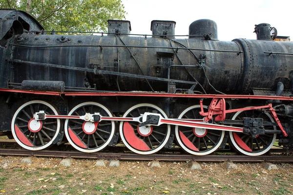 View Vintage Locomotive Railway — стоковое фото