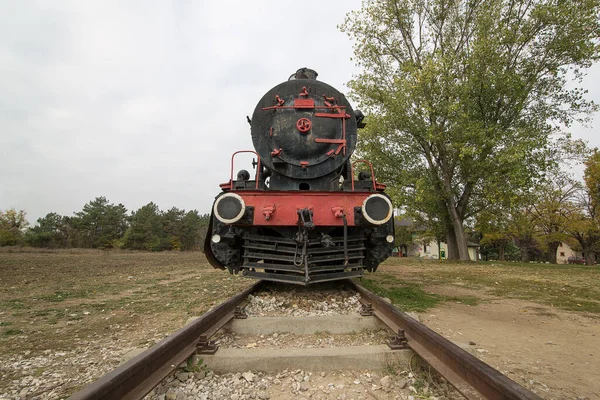 View Vintage Locomotive Railway — Zdjęcie stockowe