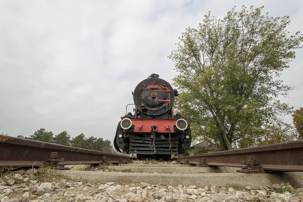View Vintage Locomotive Railway — Fotografia de Stock