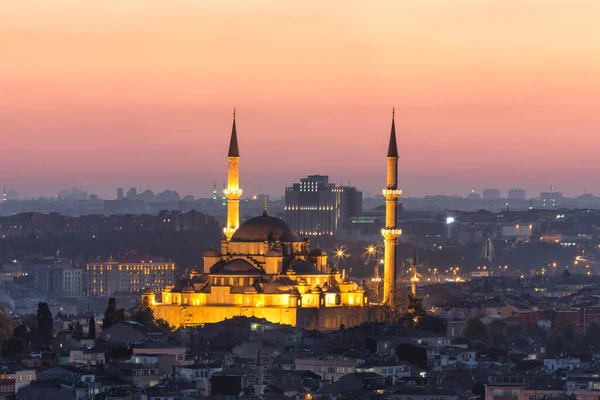 在土耳其伊斯坦布尔的苏莱曼清真寺 — 图库照片