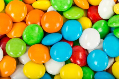 colorful background of multicolored candies