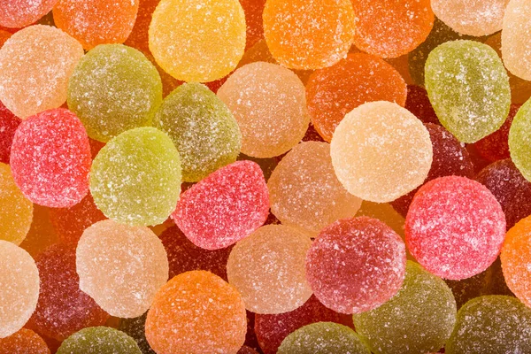 Colorful Jelly Candies White Background — Stock Photo, Image