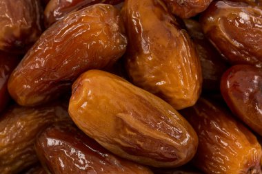 Lezzetli taze tarihlerin yakın plan görüntüsü