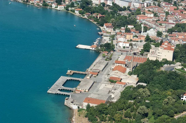 Αεροφωτογραφία Της Πόλης Kotor Montenegro — Φωτογραφία Αρχείου