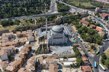 Barselona şehrinin hava manzarası