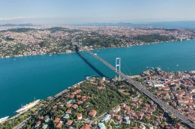 İstanbul, Türkiye 'deki Boğaz Köprüsü