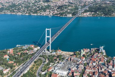 İstanbul, Türkiye 'deki Boğaz Köprüsü