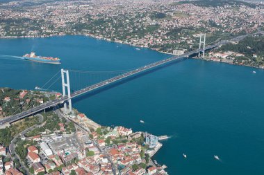 İstanbul, Türkiye 'deki Boğaz Köprüsü