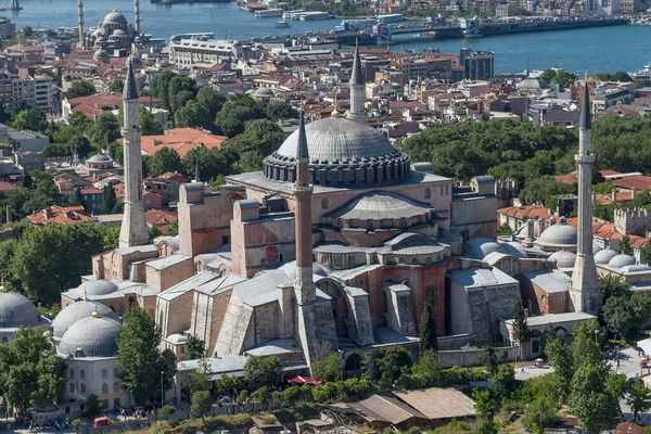 Mesquita Catedral Museu Hagia Sophia Centro Histórico Istambul Caminhando Por — Fotografia de Stock