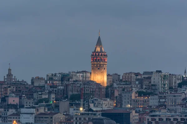Uitzicht Galata Toren Istanboel Turkije — Stockfoto