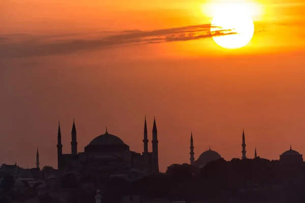 Hagia Sophia Istambul Monumento Mundialmente Famoso Arquitetura Bizantina Vista Catedral — Fotografia de Stock