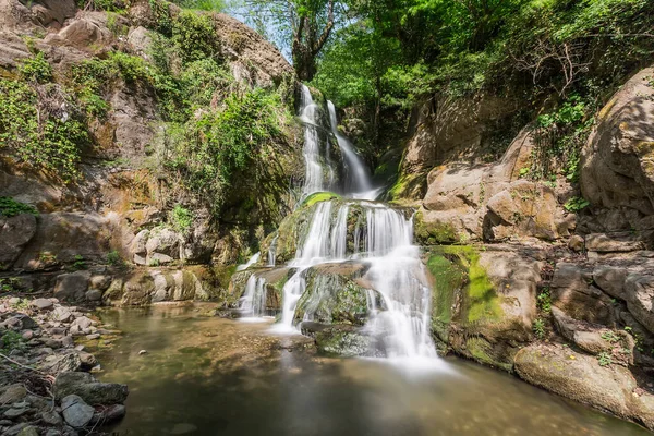 Schöne Naturlandschaft Mengener Wasserfall — Stockfoto