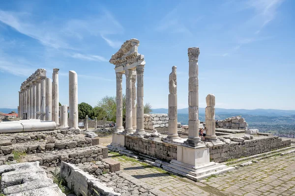 Pergamon Acropolis Jest Stanowiskiem Archeologicznym Turcji — Zdjęcie stockowe