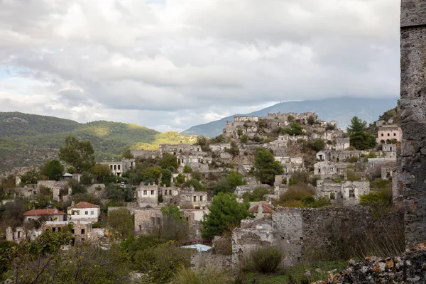 Escaleras Piedra Colina Pueblo Kayakoy Fethiye Turquía Kayakoy Una Ciudad — Foto de Stock