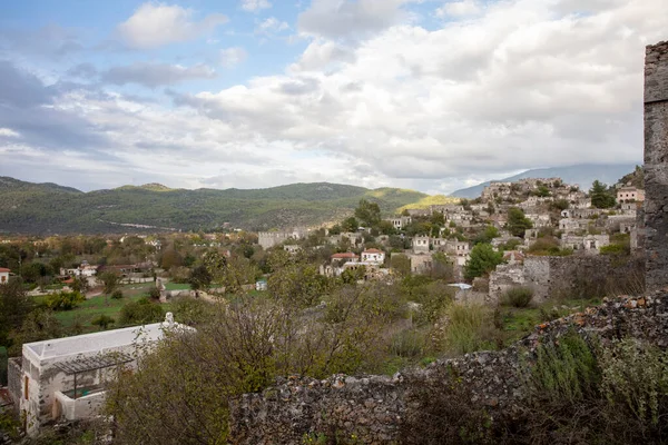 Escaleras Piedra Colina Pueblo Kayakoy Fethiye Turquía Kayakoy Una Ciudad — Foto de Stock