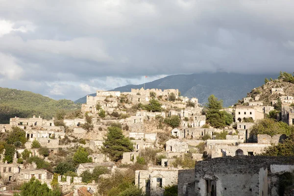 Ruinas Antiguo Pueblo Griego Kayakoy Turquía Abandonado 1922 Ahora Museo — Foto de Stock