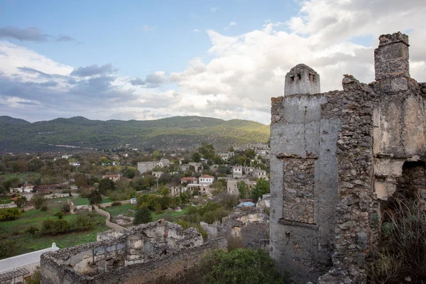 Histórico Pueblo Lycian Kayakoy Fethiye Mugla Turquía Ciudad Fantasma Kayakoy — Foto de Stock