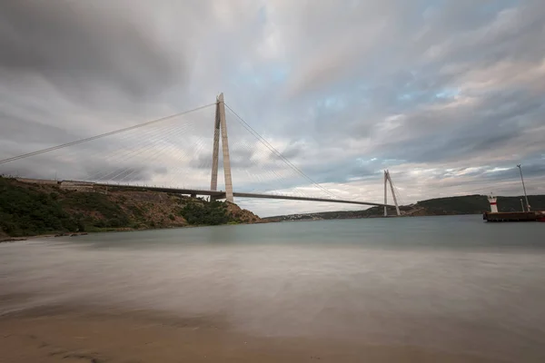 Langzeitbelichtung Mit Filter Dritte Brücke Oder Yavuz Sultan Selim Brücke — Stockfoto