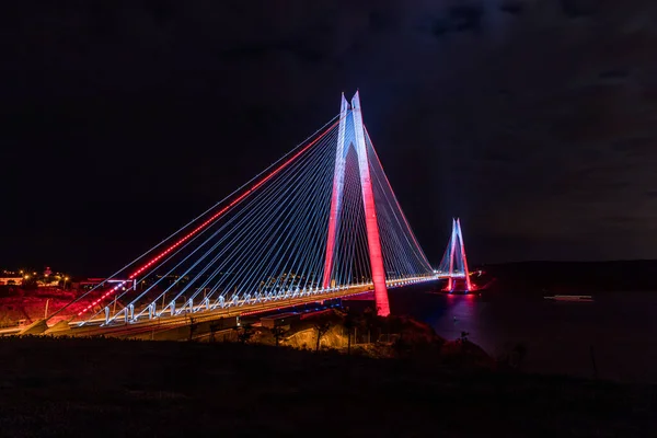 Ponte Yavuz Sultan Selim Istambul Turquia 3Rd Bosphorus Bridge Northern — Fotografia de Stock