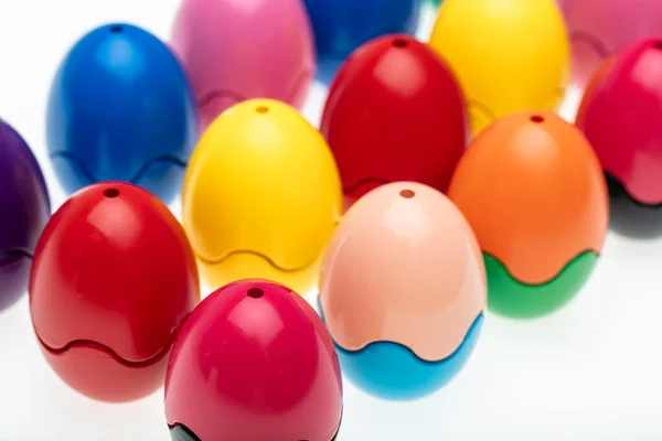 Non Toxic Washable Erasable Crayons Set Peach Fragrance Eggs Kids — Stock Photo, Image