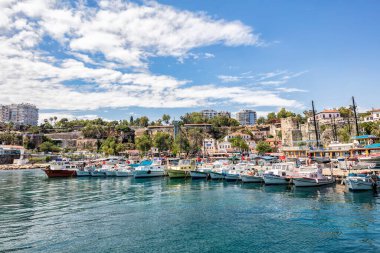 Antalya - Turkey May 29, 2017; Panoramic view of Antalya Kaleici. Antalya Turkey.