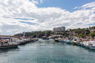 Antalya - Turkey May 29, 2017; Panoramic view of Antalya Kaleici. Antalya Turkey.